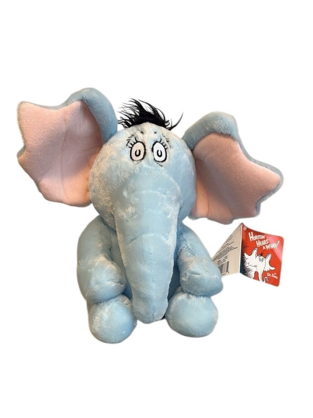 Horton Hears a Who Plush Toy Stuffed Elephant Embroidered Eyes Blue New